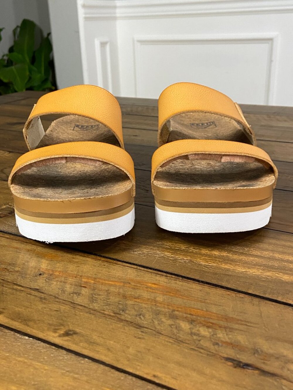 REEF Cushion Vista Hi Platform Sandals Natural Tan 10 - Picture 5 of 7